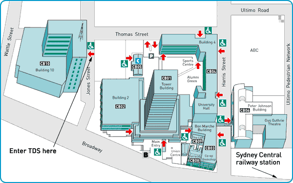 TDS location map.